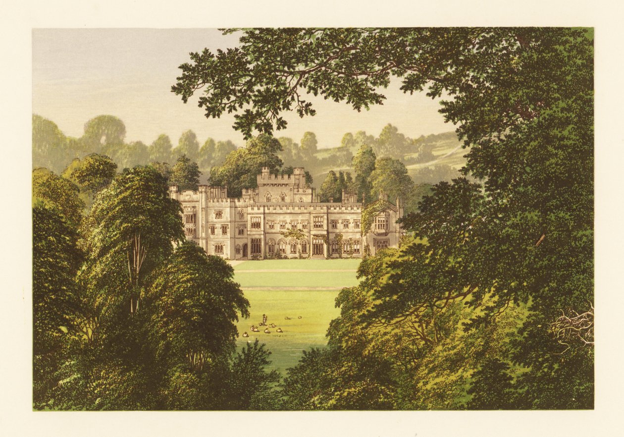 Hampton Court Castle, Herefordshire, England. av Alexander Francis (after) Lydon