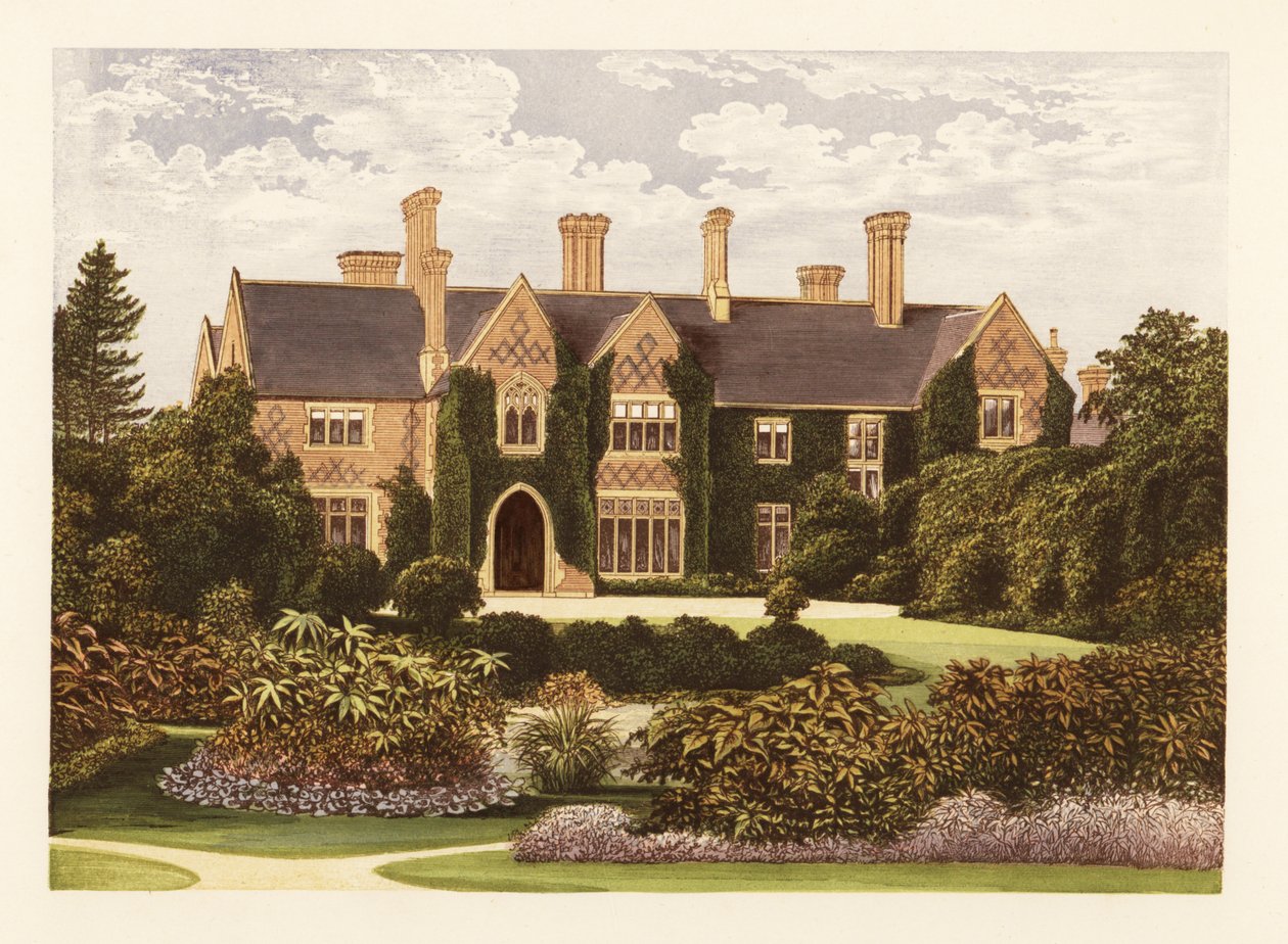 Oxley Manor, Staffordshire, England. av Alexander Francis (after) Lydon