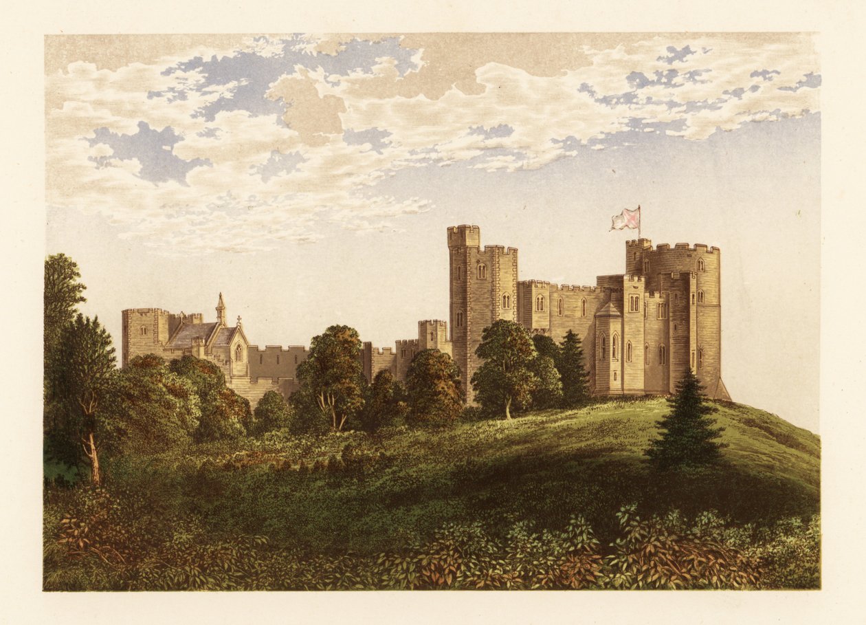 Peckforton Castle, Cheshire, England. av Alexander Francis (after) Lydon
