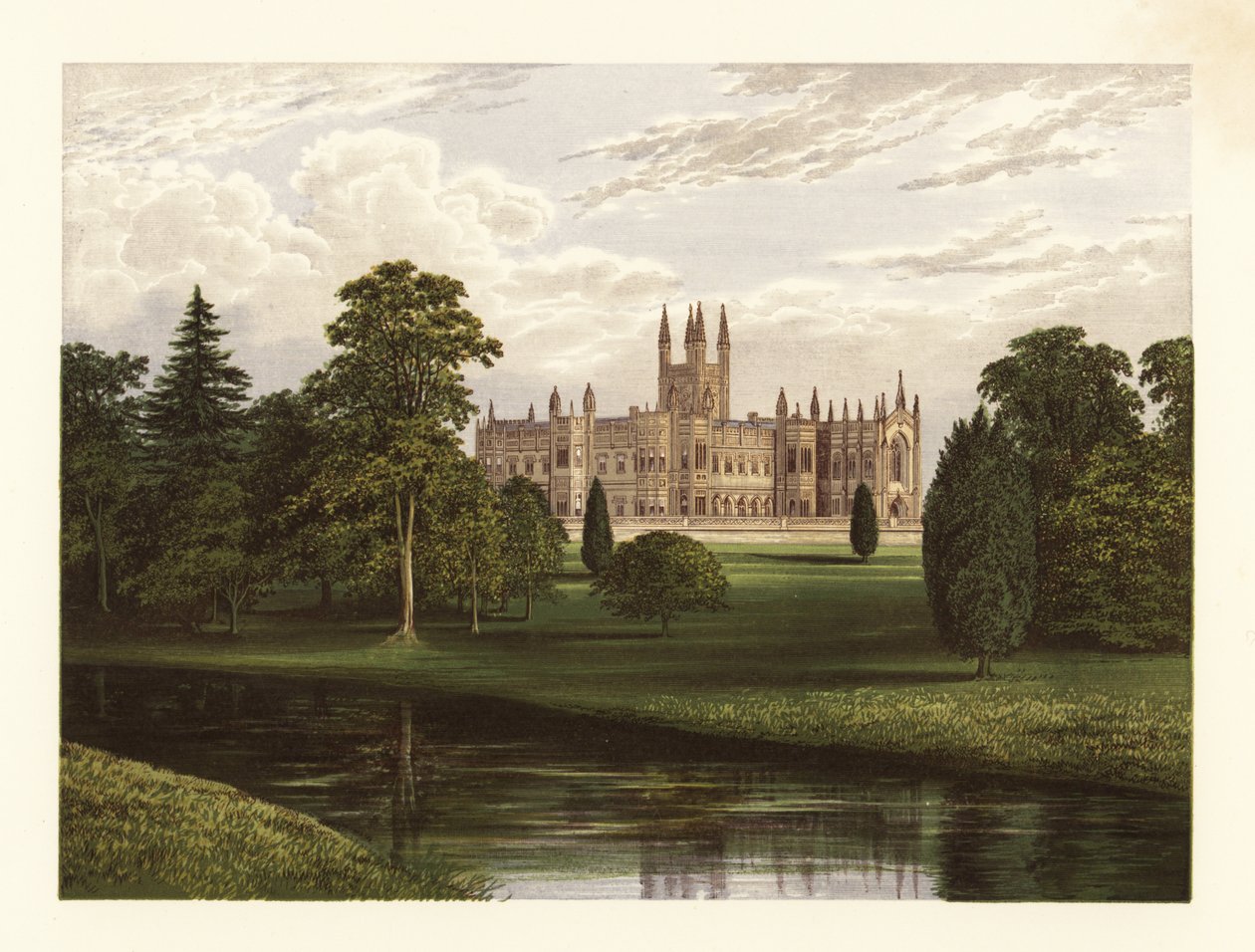 Toddington Manor, Gloucestershire, England. av Alexander Francis (after) Lydon