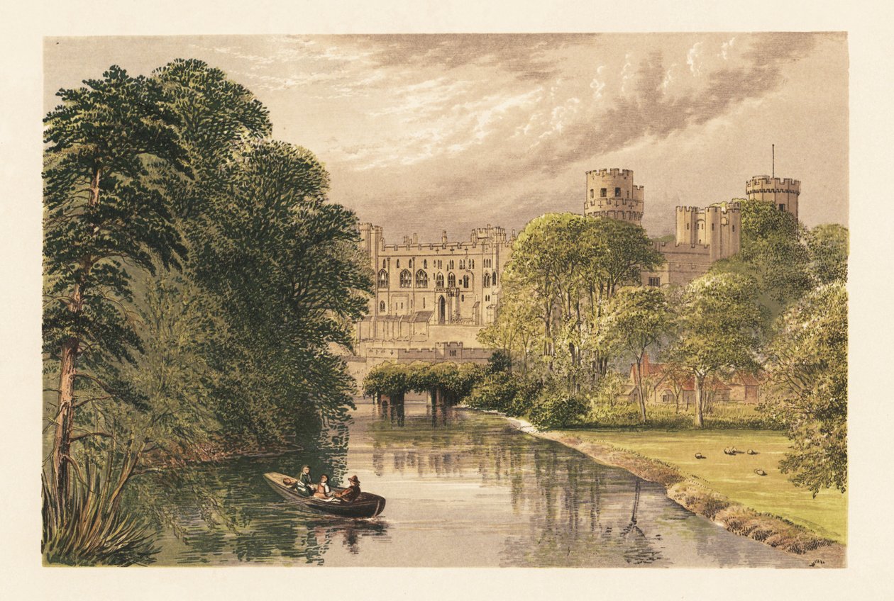 Warwick Castle, Warwickshire, England. av Alexander Francis (after) Lydon