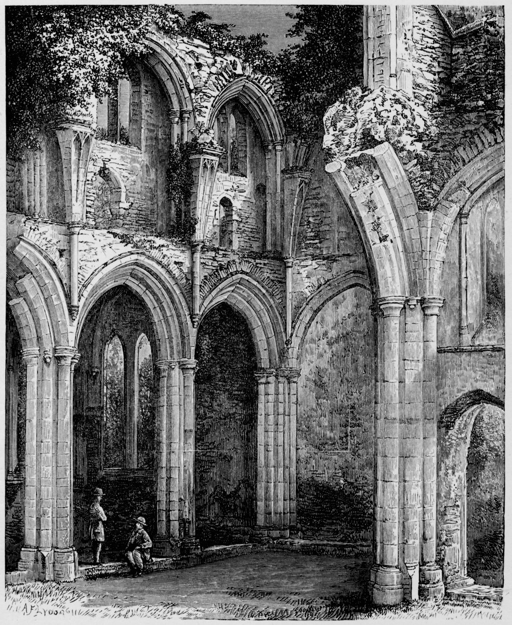 Buer i South Transept, Netley Abbey, c1880, 1897 av Alexander Francis Lydon