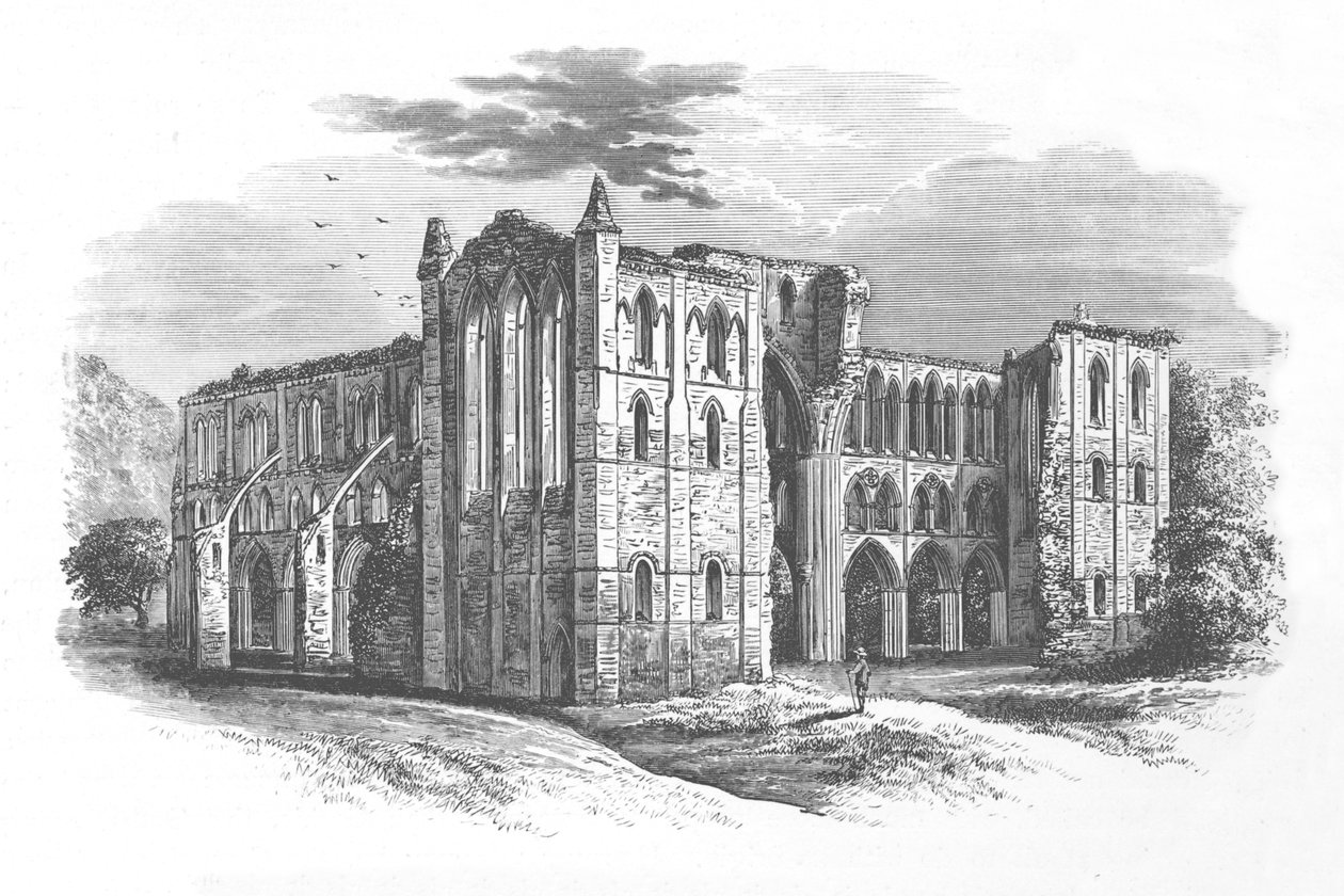 Fra nord, Rievaulx Abbey, c1880, 1897 av Alexander Francis Lydon