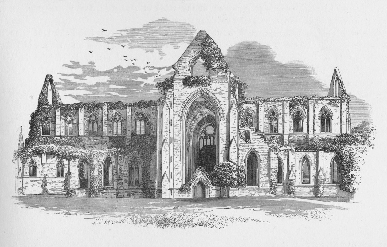 Fra sør, Tintern Abbey, c1885, 1897 av Alexander Francis Lydon