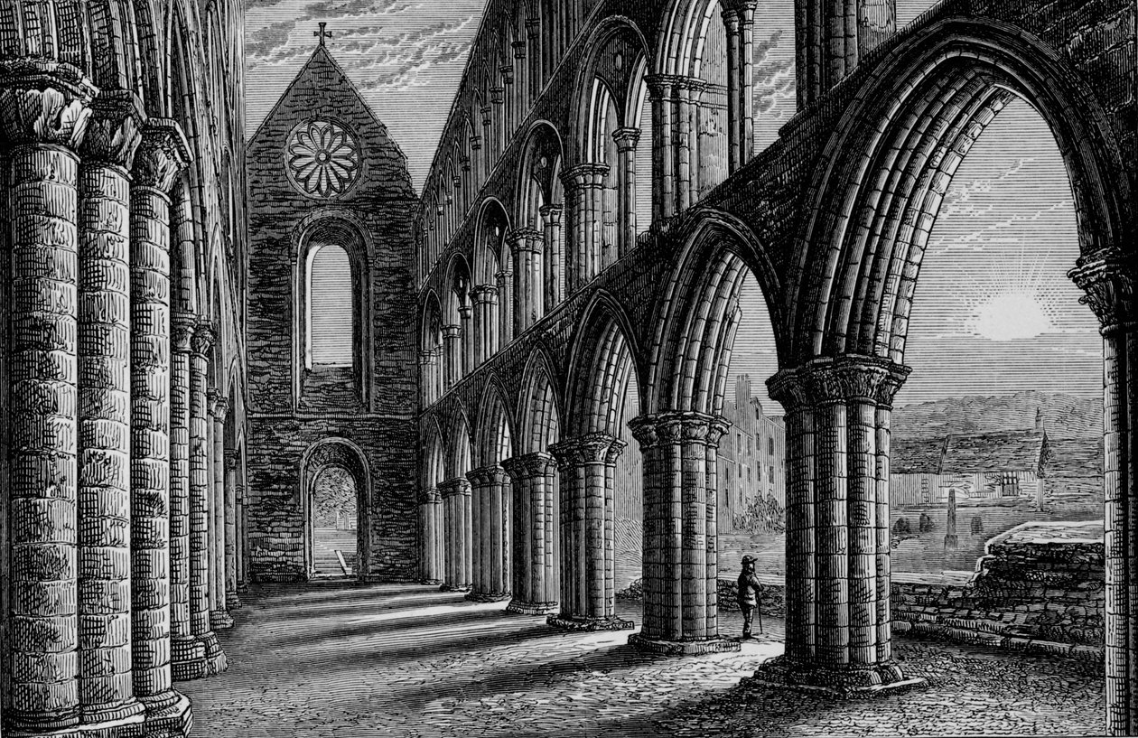 Nave Looking West, Jedburgh Abbey, c1880, 1897 av Alexander Francis Lydon
