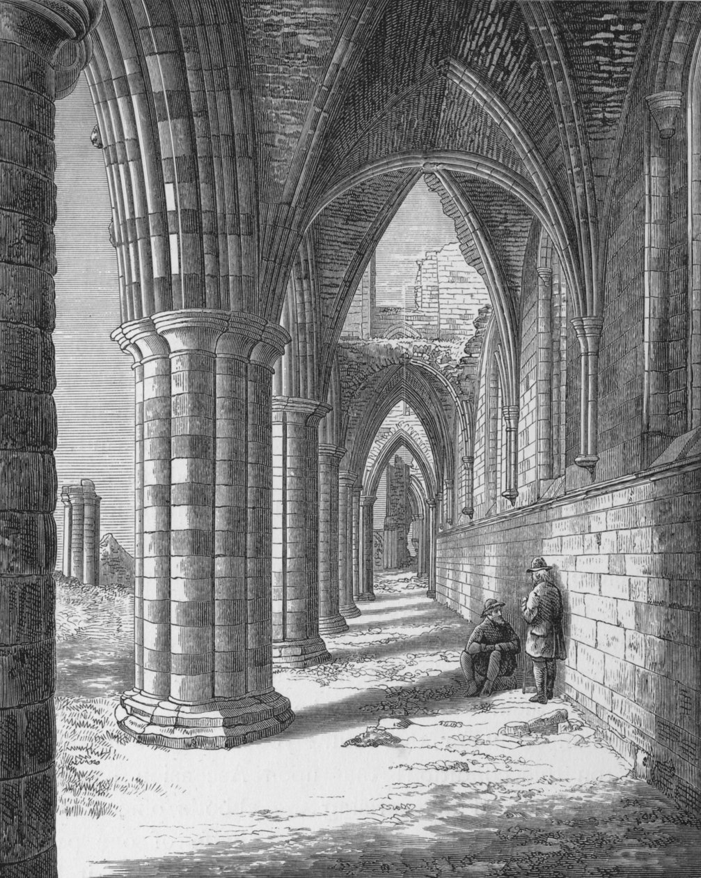 North Aisle, Whitby Abbey, c1880, 1897 av Alexander Francis Lydon