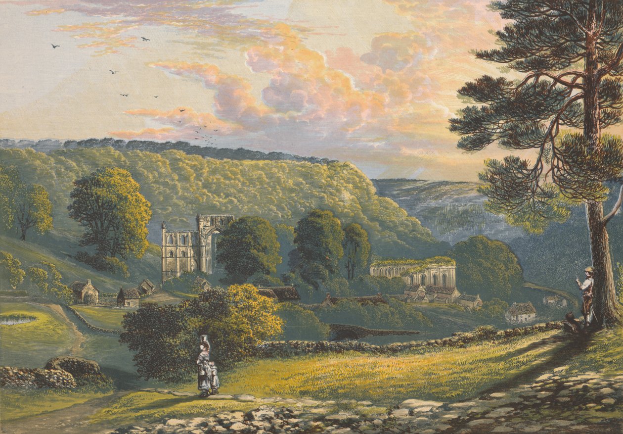Rievaulx Abbey, c1880, 1897 av Alexander Francis Lydon