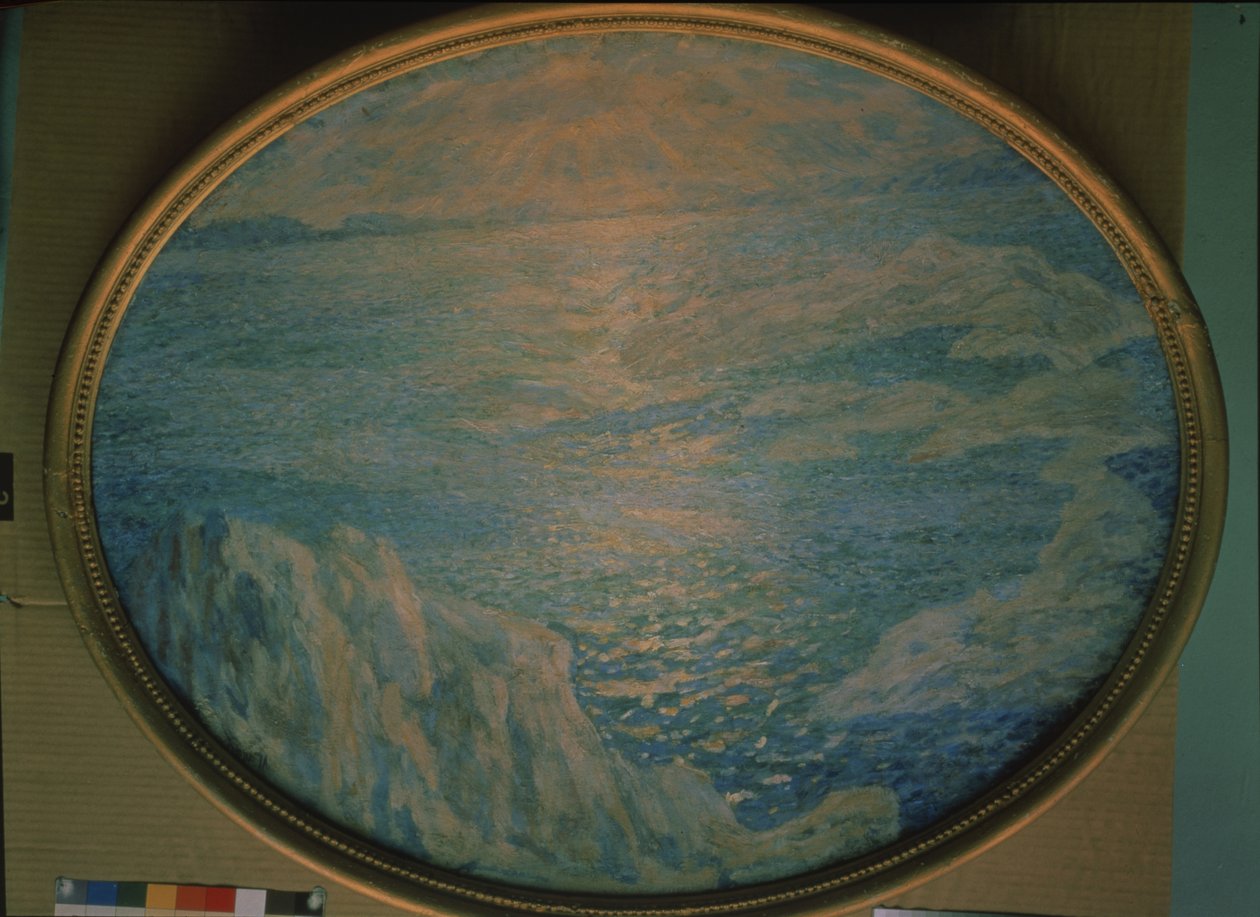 Hav, sol, steiner, 1900-1910 av Alexander Fyodorovich Gaush