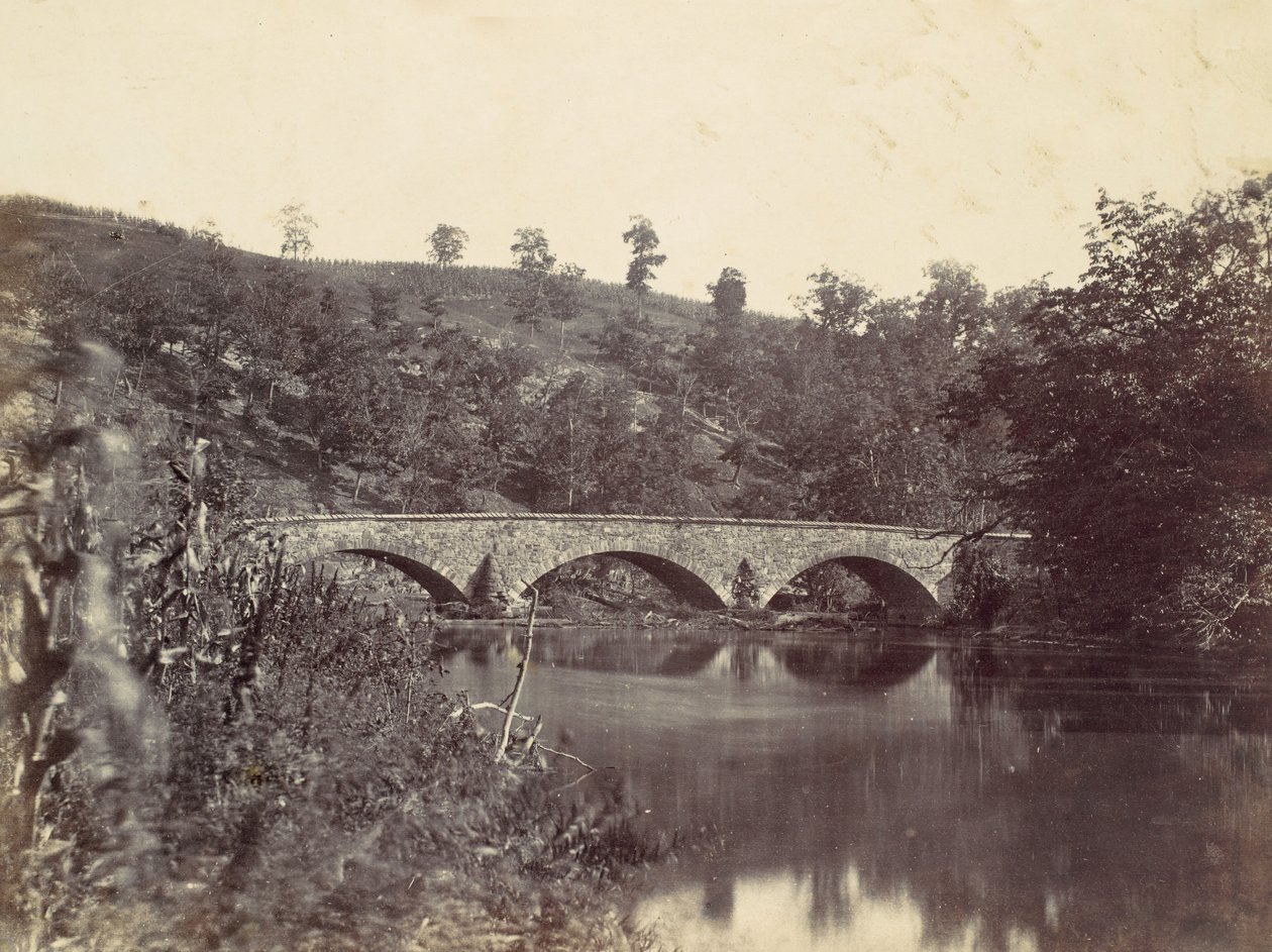 Antietam Bridge, On the Sharpsburg and Boonsboro Turnpike, nr. 1, september 1862, 1862. av Alexander Gardner