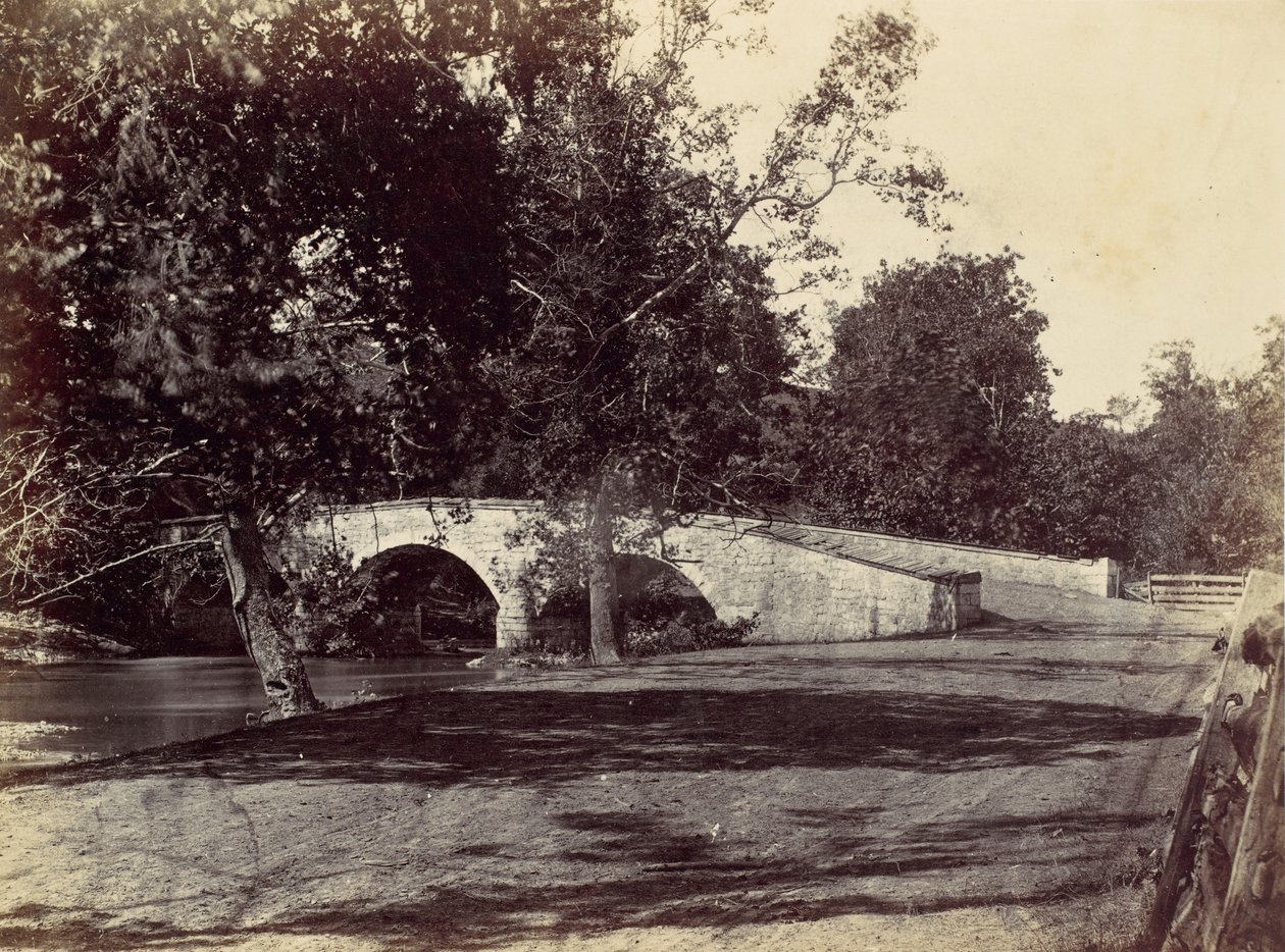Burnside Bridge, over Antietam, nær Sharpsburg, nr. 1, september 1862, 1862. av Alexander Gardner
