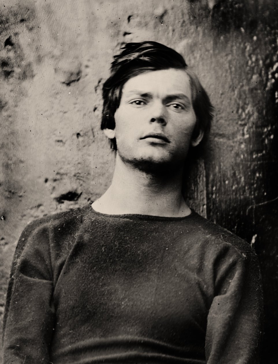Lewis Powell i håndleddsjern ombord på USS Saugus, 1865 av Alexander Gardner