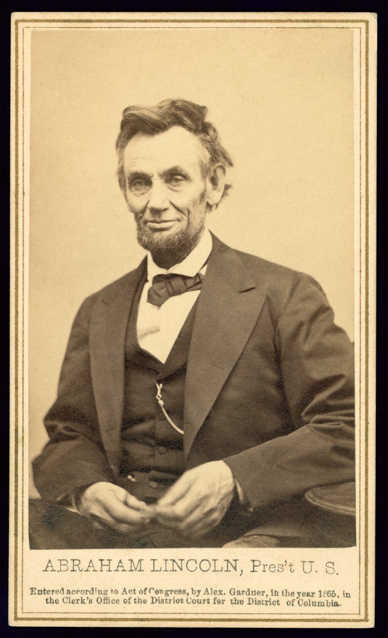 Portrett av Lincoln av Alexander Gardner av Alexander Gardner