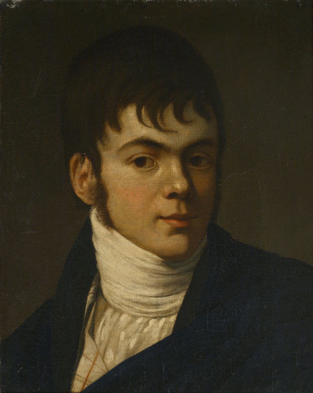 Portrett av Alexander Khristoforovitsj Vostokov 1781-1864, 1803-1804 av Alexander Grigoryevich Varnek