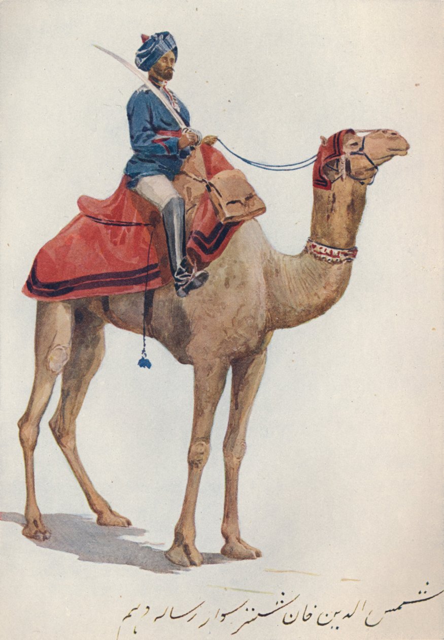 En Camel-Sowar av de 10. Bengal Lancers, c1880 1905. av Alexander Henry Hallam Murray
