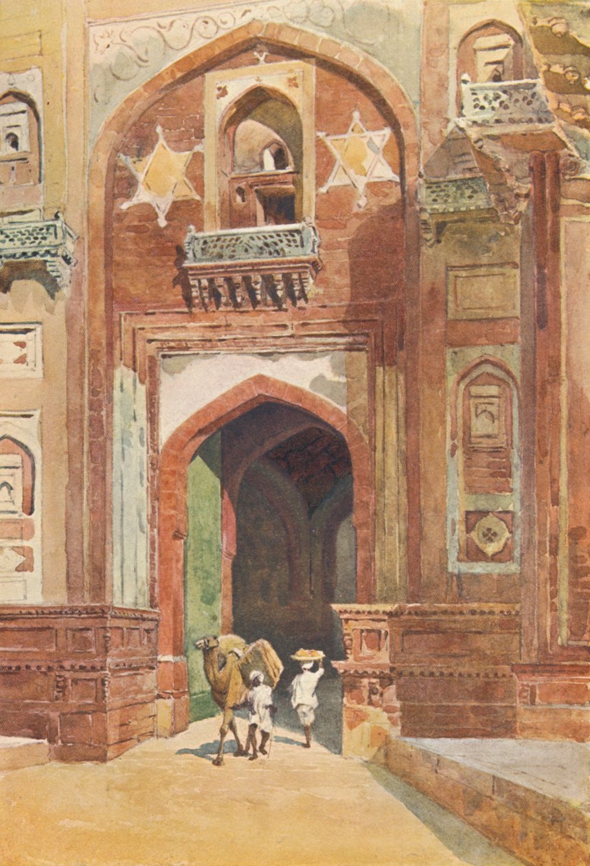 Agra Fort - Inne i Delhi-porten, c1880 1905. av Alexander Henry Hallam Murray