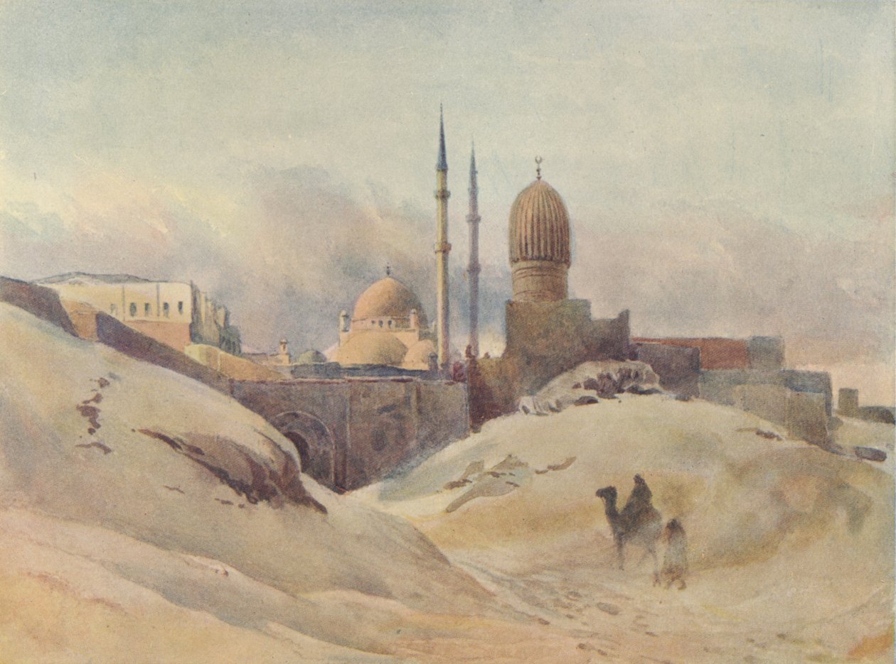 Citadellet, Kairo, i en sandstorm, c1880 1905. av Alexander Henry Hallam Murray