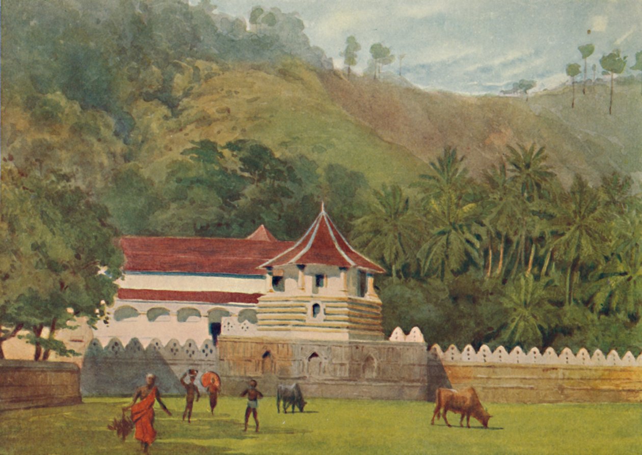 The Temple of the Tooth, Kandy - Eksteriør, c1880 1905. av Alexander Henry Hallam Murray