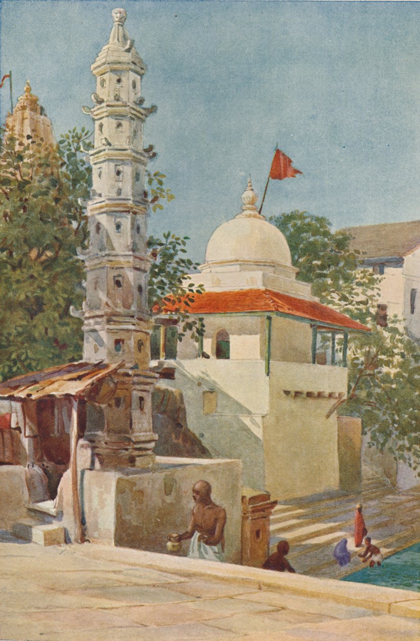 Walkeshwar-tempelet, Bombay, c1880 1905. av Alexander Henry Hallam Murray