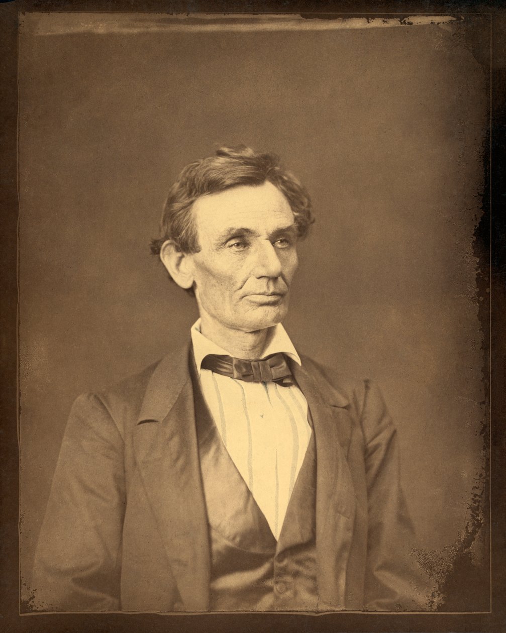Portrett av Lincoln som presidentkandidat av Alexander Hesler