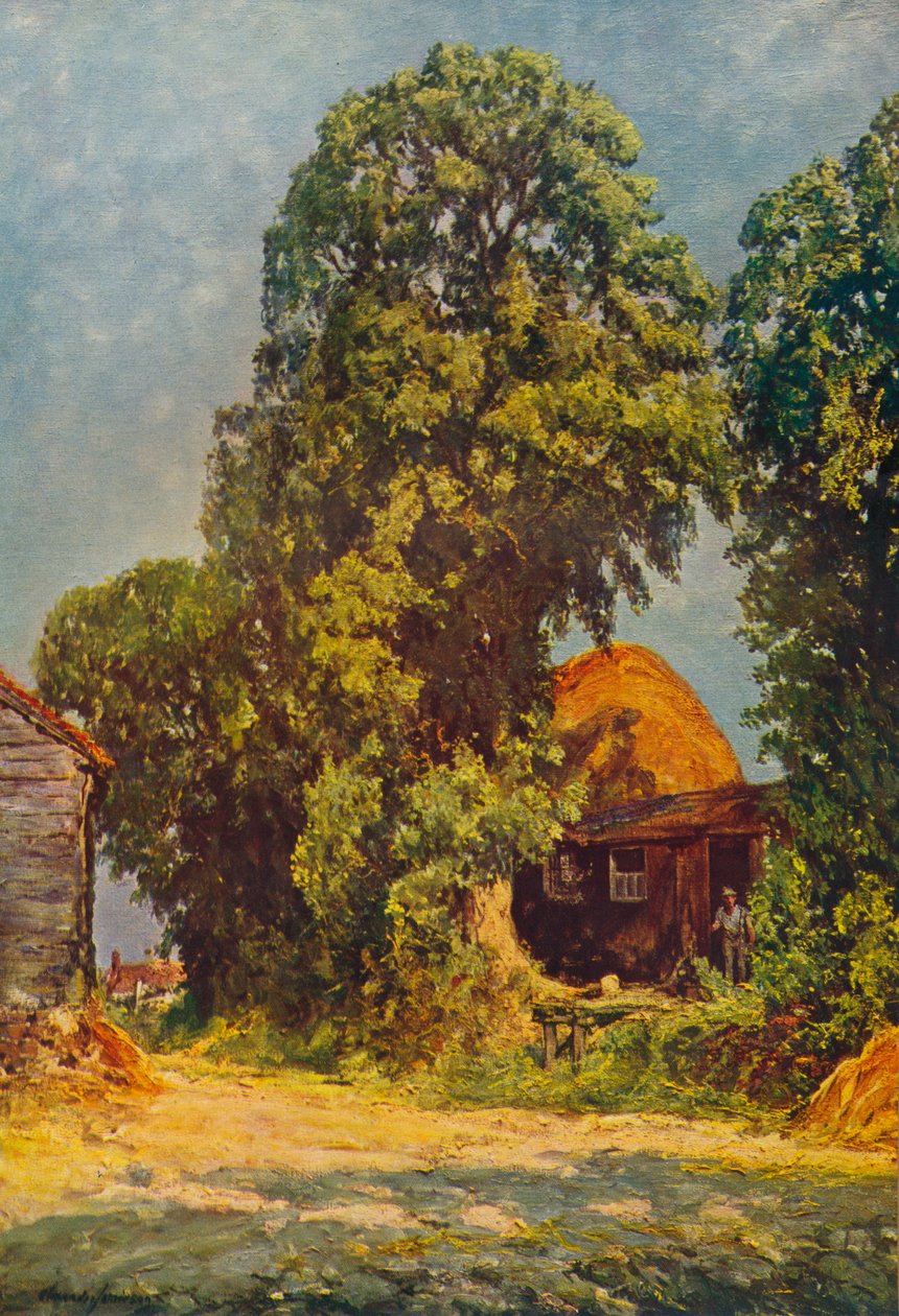 En varm dag på Lower Icknield Way, 1935 av Alexander Jamieson