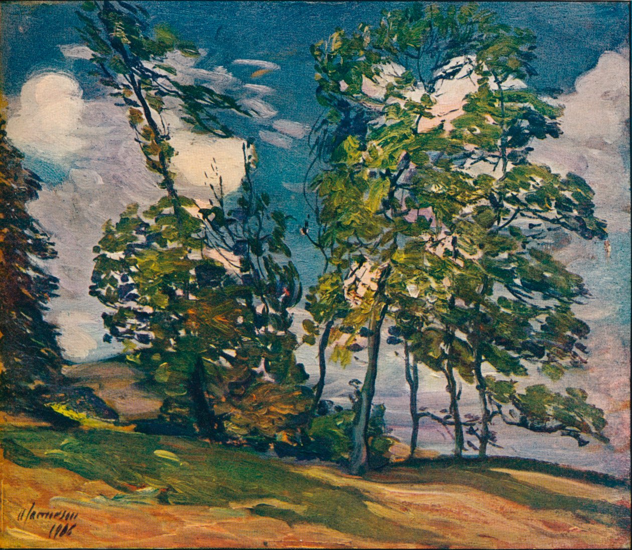 En vindfull dag, c1906 av Alexander Jamieson