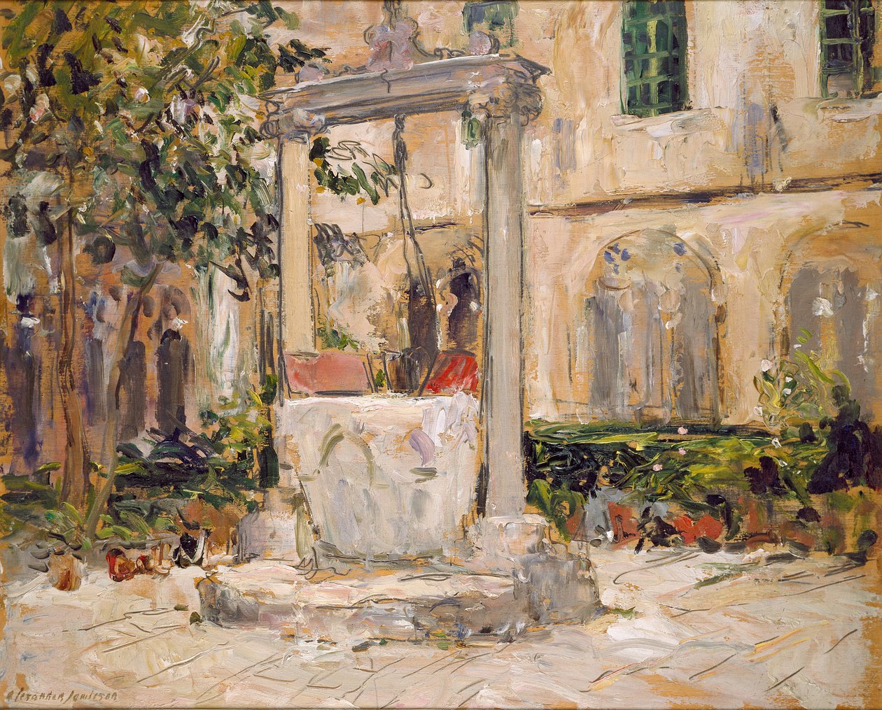 Cloister of the Dominican Monastery, Dubrovnik, tidlig på 1900-tallet av Alexander Jamieson
