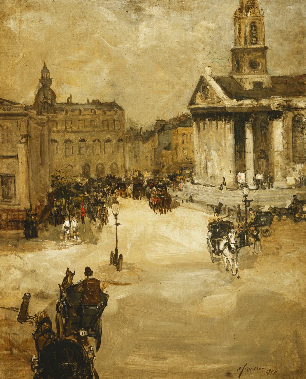 St. Martins in the Field fra Trafalgar Square av Alexander Jamieson