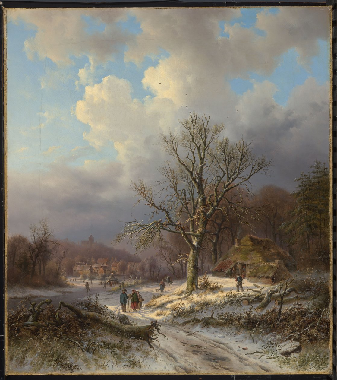 Snølandskap av Alexander Joseph Daiwaille