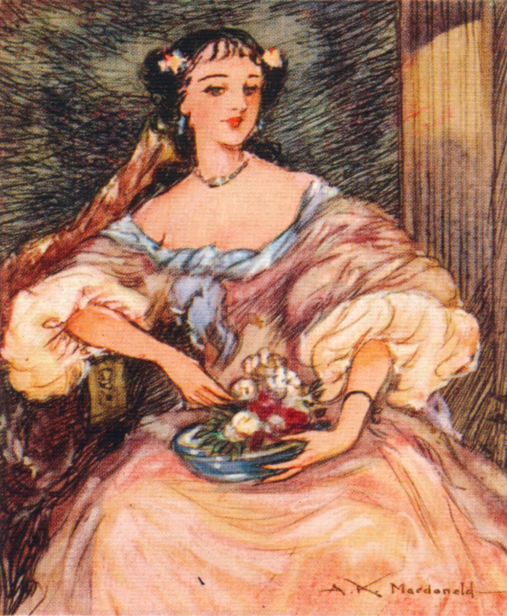 Barbara Palmer nee Villiers, 1. hertuginne av Cleveland, grevinne av Castlemaine 1640-1709, 1937 av Alexander K. MacDonald