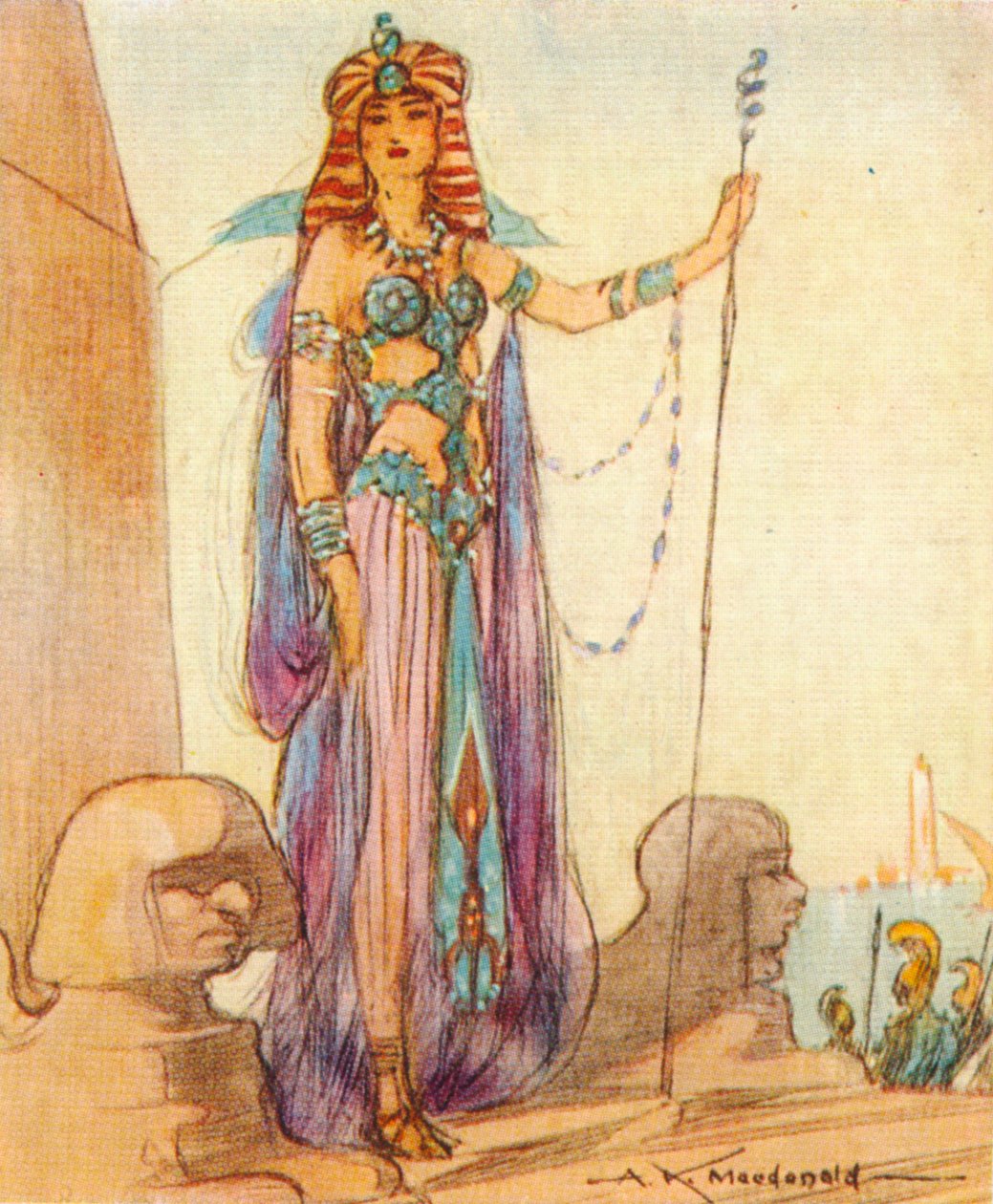 Cleopatra VII 69-30 f.Kr., dronning av Egypt, 1937 av Alexander K. MacDonald