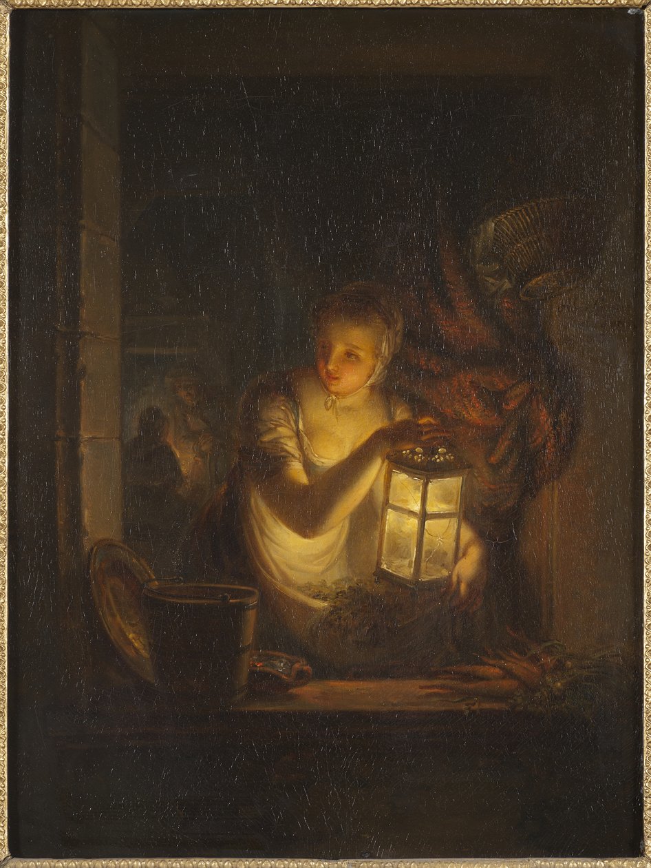 En kvinne med en lykt, 1818 av Alexander Lauréus