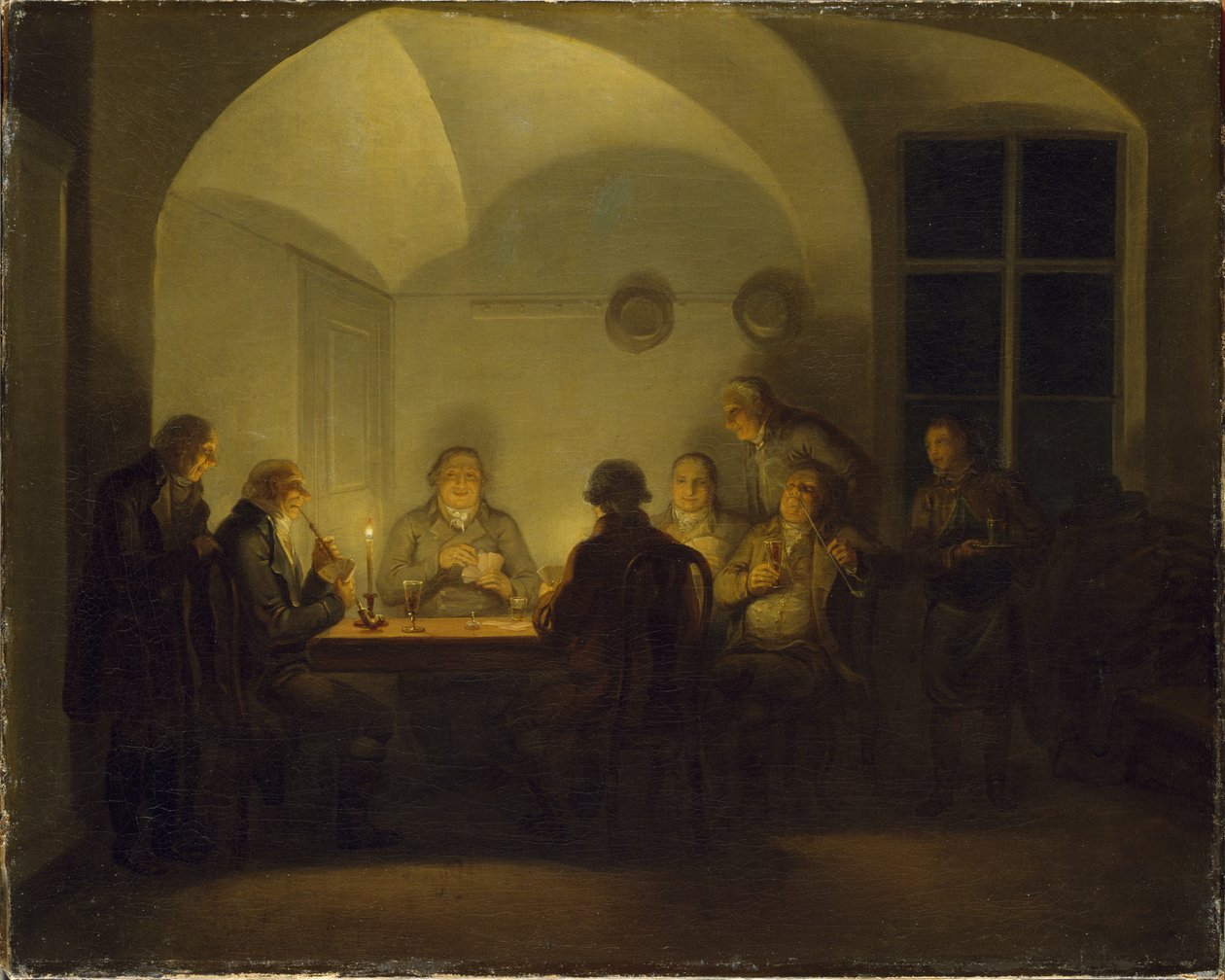 Kortspillere, 1815 av Alexander Lauréus