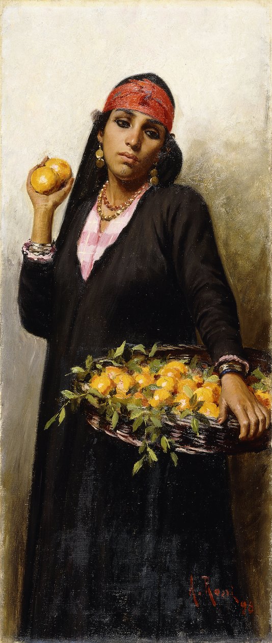 Den oransje selgeren, 1898 av Alexander M. Rossi