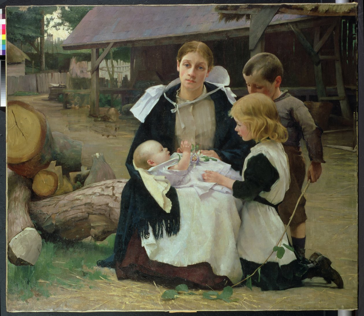 The New Baby, ca. 1886-88 av Alexander Mann