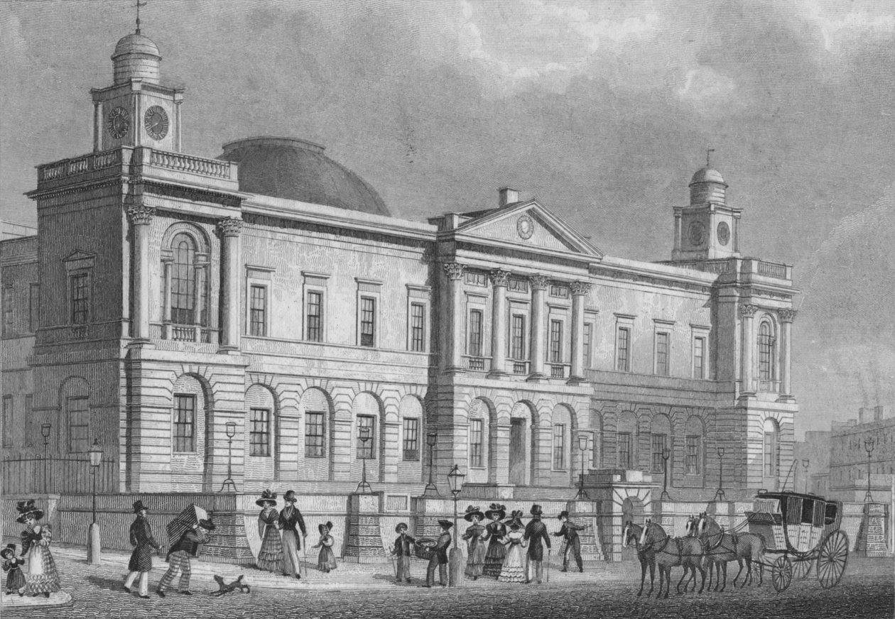 Registerkontoret, Princes Street, 1829 av Alexander McClatchie