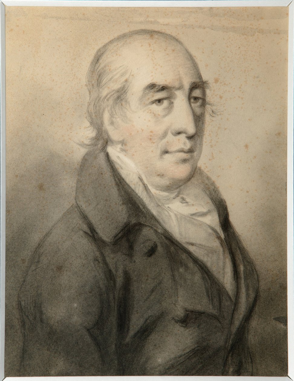 Portrett av grev Grigory Alexeyevich Shcherbatov (1735-1810) - Molinari, Alexander (1772-1831) - Sanguine, svart og hvitt kritt på papir - 29,8x23 - Statens kunstmuseum i Tatarstan, Kazan av Alexander Molinari