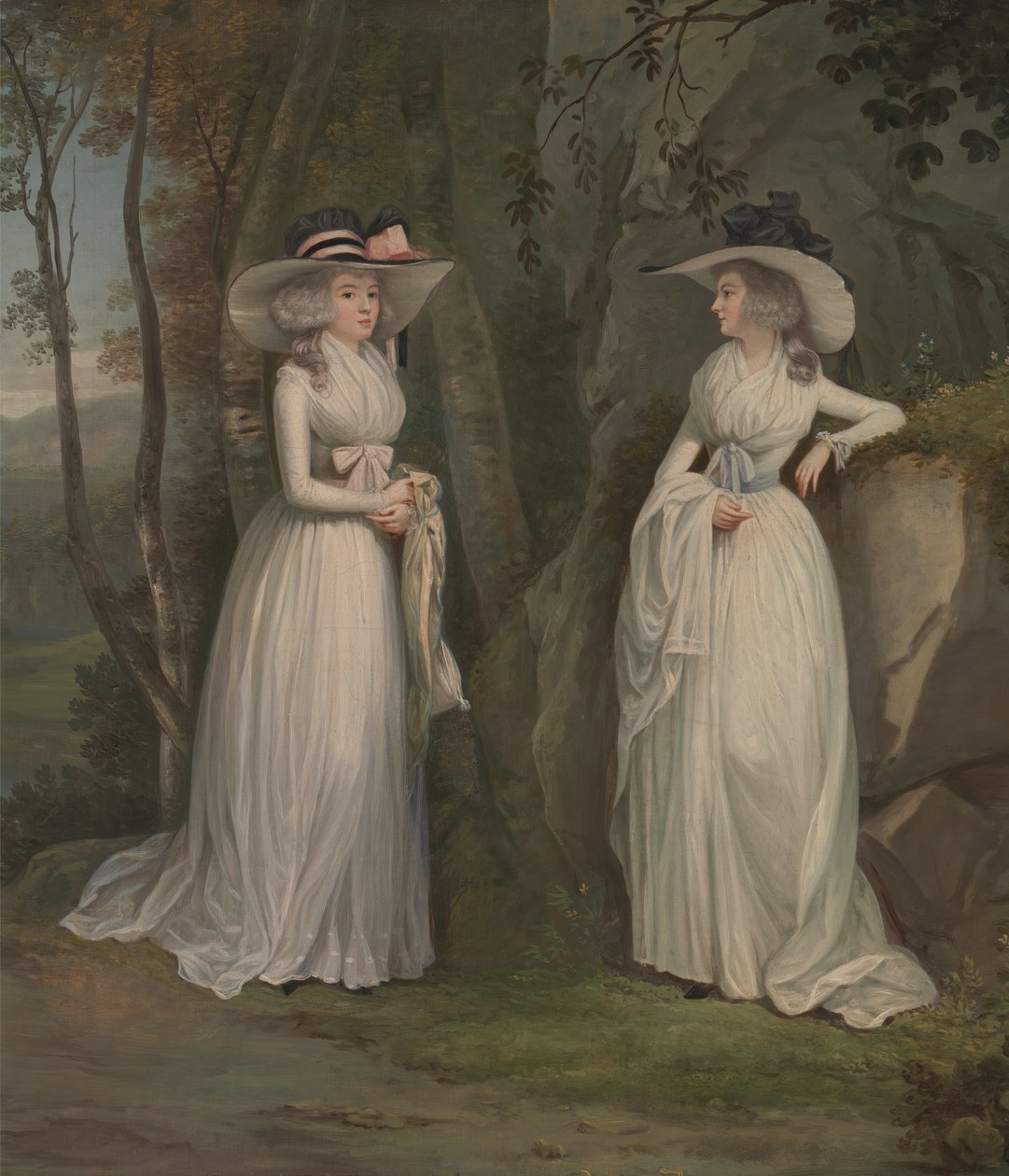 Eleanor og Margaret Ross, mellom 1785 og 1790. av Alexander Nasmyth