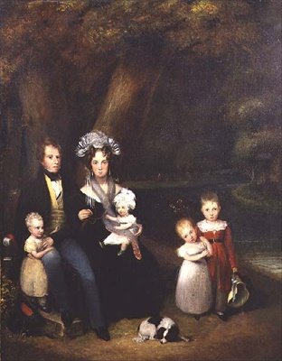 Familiegruppe eller samtalestykke, ca. 1840 av Alexander Nasmyth