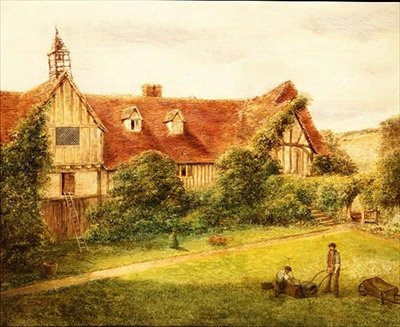 Gartnere med stallen bak (olje på lerret) av Alexander Nasmyth