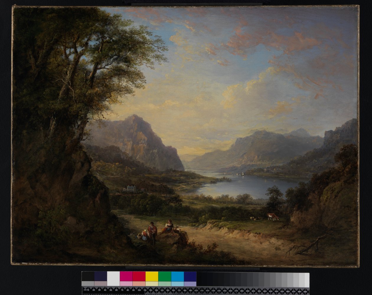 Loch Doon, Ayrshire, før 1840 av Alexander Nasmyth