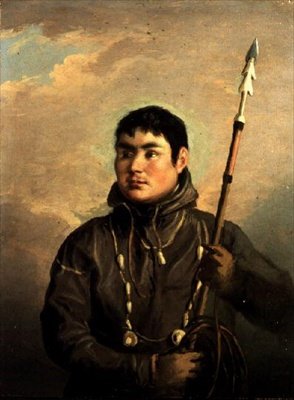 Portrett av eskimohvalfangeren, John Sacheuse (olje på lerret) av Alexander Nasmyth