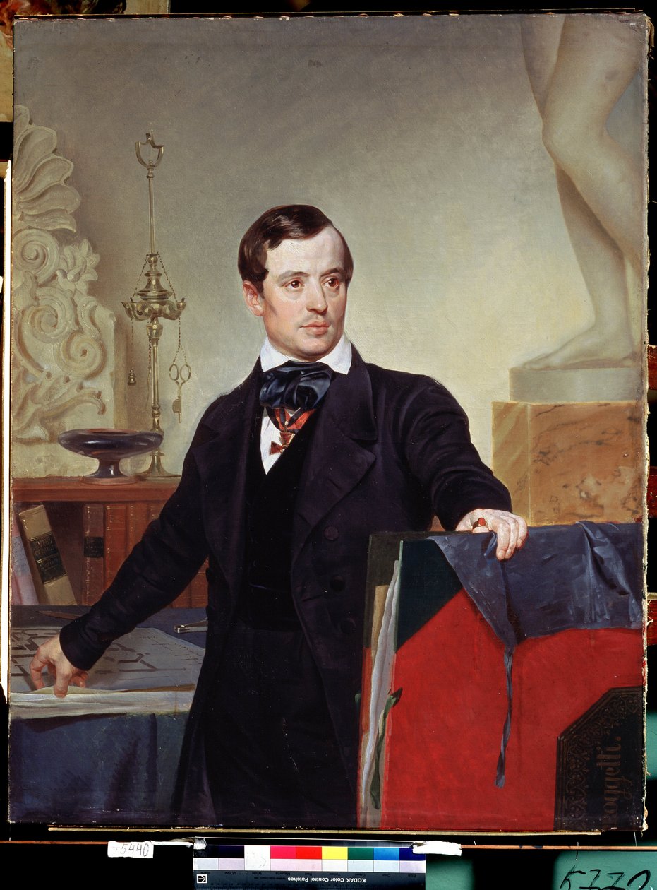 ""Portrett av maleren og arkitekten Alexander Briullov (Alexander Brioullov) (1798-1877)"" Maleri av Karl Briullov (Brioullov) (1799-1852) Statens russiske museum St. Petersburg av Alexander Pavlovich Briullov