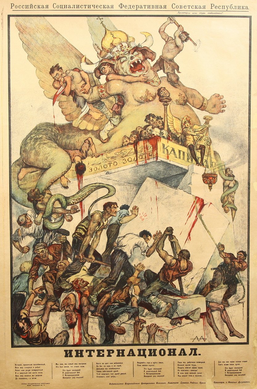 Den internasjonale plakaten, 1919 av Alexander Petrovich Apsit