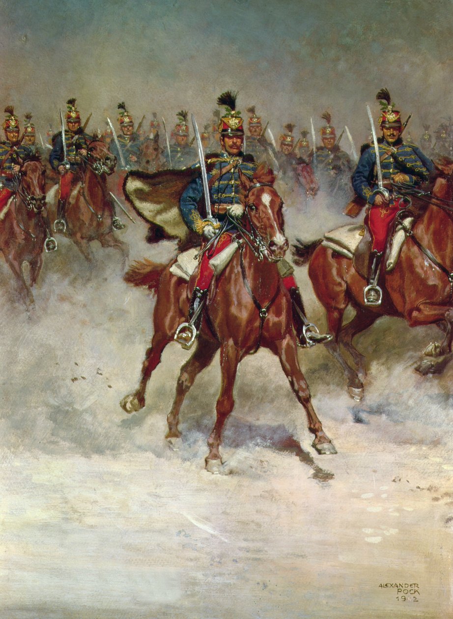 Husarer på galoppen av Alexander Pock