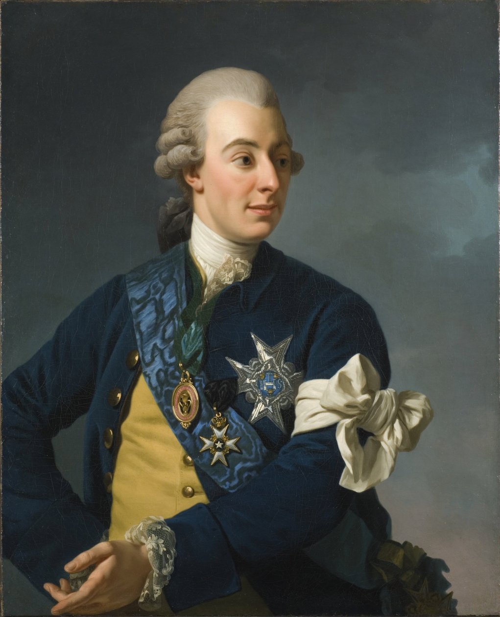 Gustav III med frihetsarmbåndet av Alexander Roslin