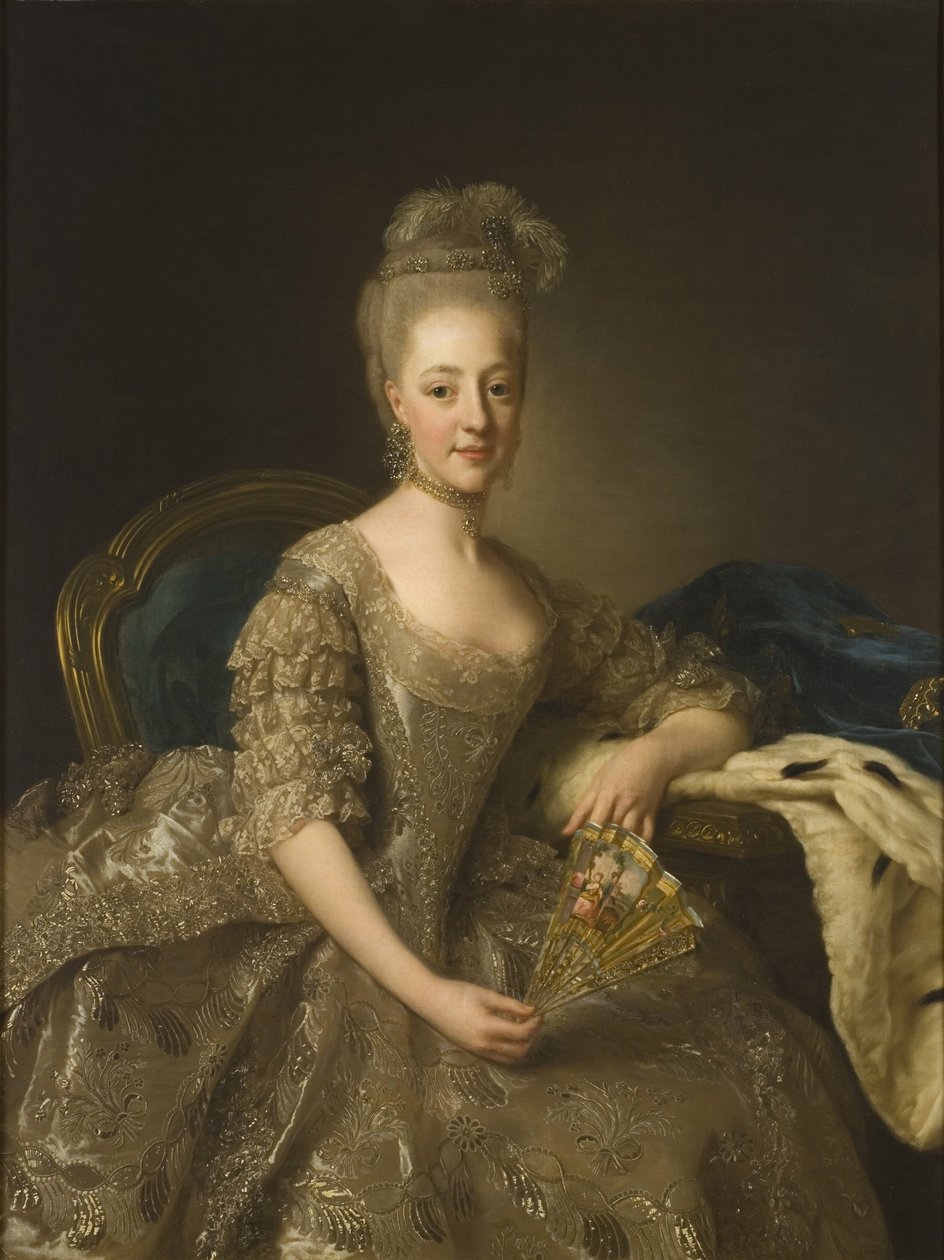Hedvig Elisabet Charlotta (1759-1818), prinsesse av Sverige, hertuginne av Södermanland, senere dronning av Sverige og Norge av Alexander Roslin