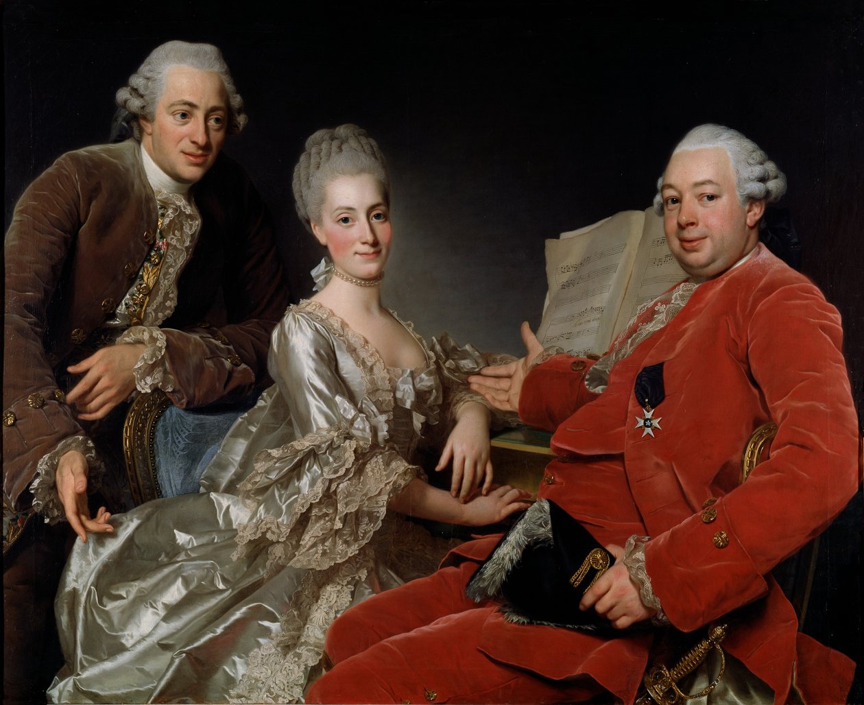 John Jennings Esq. og hans bror og svigerinne av Alexander Roslin