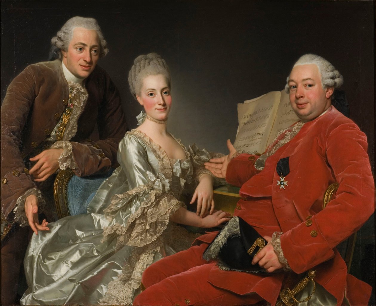 John Jennings, hans bror og svigerinne, 1769 av Alexander Roslin