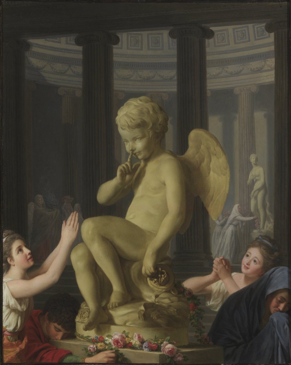 Le culte de Cupidon - The Worship of Cupid, av Roslin, Alexander av Alexander Roslin