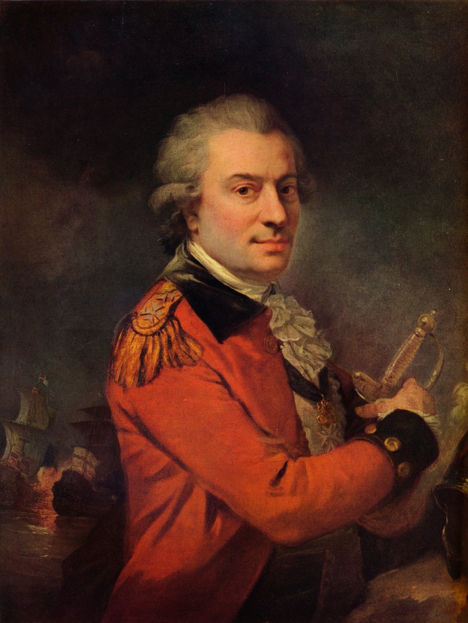 Portrett av admiral De Suffren, 1700-tallet, 1915 av Alexander Roslin